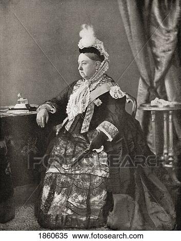 Stock Photography - Queen Victoria, 1819-1901, In The Dress Worn By Her At The Jubilee Service, 1887. From The Book V. R. I. Her Life And Empire By The Marquis Of Lorne, K. T. Now His Grace The Duke Of Argyll.. Fotosearch