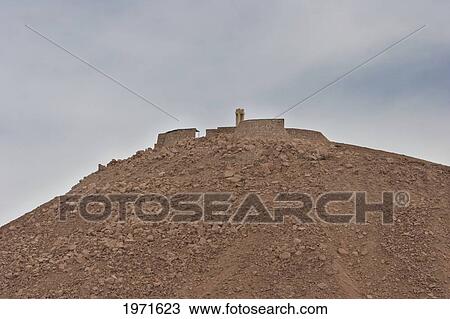 Stock Image - Quitor Pucara, A Pre-Columbian Fortress Built On A Cliff Near San Pedro De Atacama, Antofagasta Region, Chile. Fotosearch