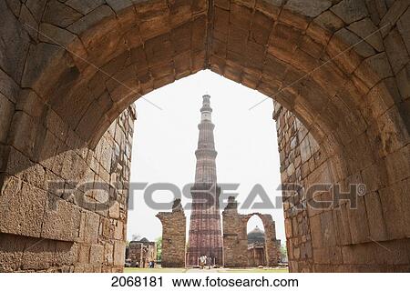 Qutab Minar, Delhi, India View Large Photo Image Stock Image - Qutab Minar, Delhi, India. Fotosearch