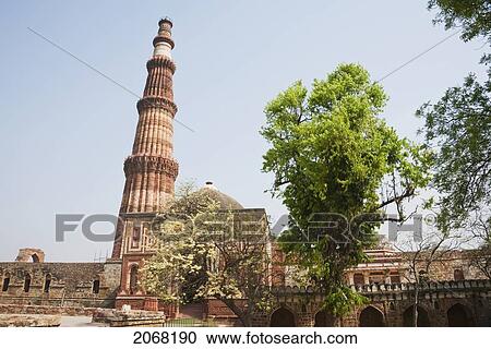 Qutab Minar, Delhi, India View Large Photo Image Stock Image - Qutab Minar, Delhi, India. Fotosearch