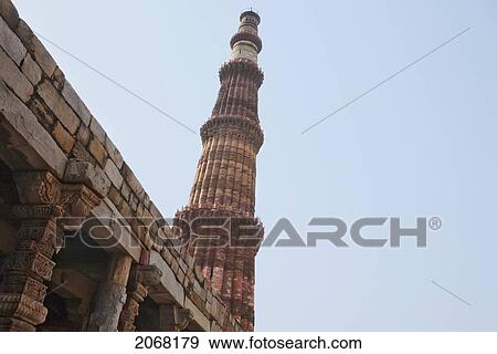 Qutab Minar, Delhi, India View Large Photo Image Stock Photo - Qutab Minar, Delhi, India. Fotosearch