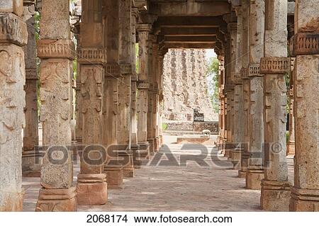 Quwwat-Ul-Islam Masjid, Qutab Minar, Delhi, India View Large Photo Image Picture - Quwwat-Ul-Islam Masjid, Qutab Minar, Delhi, India. Fotosearch
