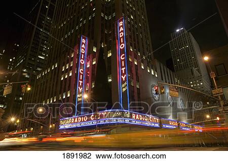 Stock Image - Radio City Music Hall In Midtown Manhattan. Fotosearch