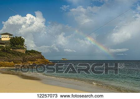 Rainbow over Dickenson Bay; St. John's, Antigua, West Indies View Large Photo Image Stock Image - Rainbow over Dickenson Bay; St. John's, Antigua, West Indies. Fotosearch