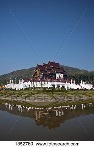 Stock Image - Rajapreuk Gardens, Chiang Mai, Thailand. Fotosearch