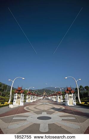 Stock Photography - Rajapreuk Gardens, Chiang Mai, Thailand. Fotosearch