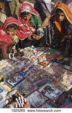 Stock Photography - Rajasthani Village Women Shoping. Fotosearch