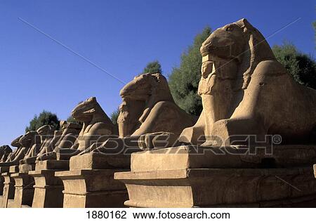 Stock Image - Ram Statues At Temple. Fotosearch