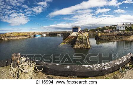 Ramps And Steps Leading Up Out Of The Water In The Harbour; St. Abb's Head Scottish Borders Scotland View Large Photo Image Picture - Ramps And Steps Leading Up Out Of The Water In The Harbour; St. Abb's Head Scottish Borders Scotland. Fotosearch
