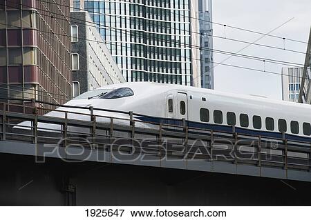 Stock Photo - Rapid Transit Train; Tokyo, Japan. Fotosearch