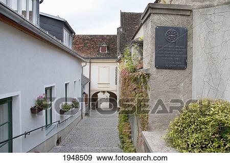 Stock Photo - Rathaus (Town Hall) of Duernstein in Wachau, Lower Austria, Austria. Fotosearch