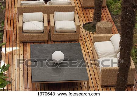 Stock Photo - Reading Space In The Second Courtyard Of The Paranal Residencia At The European Southern Observatory, Antofagasta Region, Chile. Fotosearch