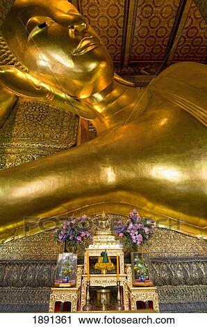 Reclining Buddha Statue View Large Photo Image Stock Image - Reclining Buddha Statue. Fotosearch