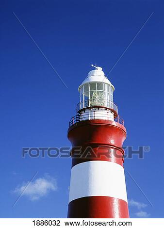 Red And White Striped Lighthouse View Large Photo Image Stock Image - Red And White Striped Lighthouse. Fotosearch