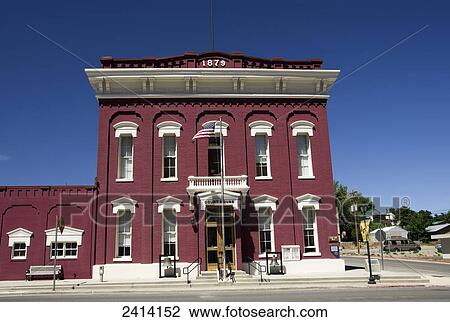 Red brick courthouse, 1879; Eureka, Nevada, United States of America View Large Photo Image Stock Image - Red brick courthouse, 1879; Eureka, Nevada, United States of America. Fotosearch