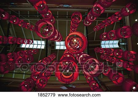 Red Chinese Lanterns In Thailand View Large Photo Image Stock Photo - Red Chinese Lanterns In Thailand. Fotosearch