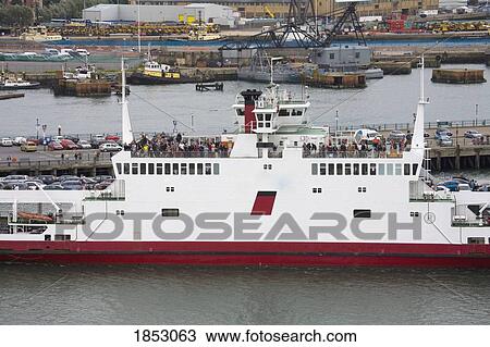 Red Funnel Ferry, Southampton, Hampshire County, England View Large Photo Image Stock Image - Red Funnel Ferry, Southampton, Hampshire County, England. Fotosearch