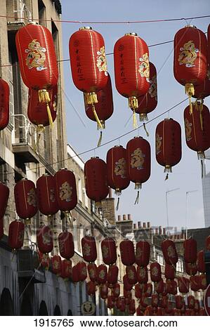 Red Lanterns In Chinatown View Large Photo Image Stock Photography - Red Lanterns In Chinatown. Fotosearch