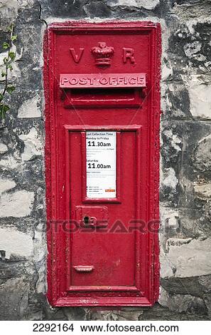 Red post box; Dale, Derbyshire, England, UK View Large Photo Image Picture - Red post box; Dale, Derbyshire, England, UK. Fotosearch