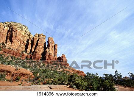 Stock Photograph - Red Rock Formations. Fotosearch