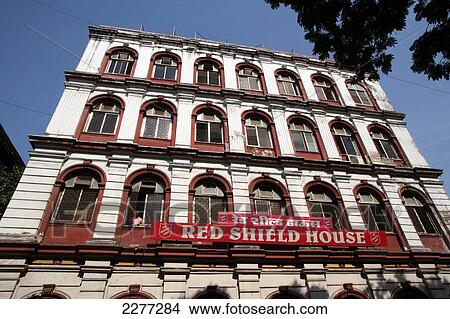 Red Shield House, budget accommodation run by Salvation Army and popular with backpackers; Mumbai, Maharashtra State, India View Large Photo Image Picture - Red Shield House, budget accommodation run by Salvation Army and popular with backpackers; Mumbai, Maharashtra State, India. Fotosearch