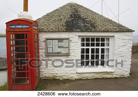Red telephone booth; Portscatho, Cornwall, England View Large Photo Image Stock Photograph - Red telephone booth; Portscatho, Cornwall, England. Fotosearch