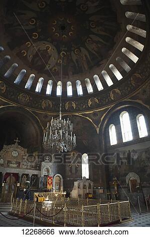 Stock Photograph - Refectory Church of St Antoniy and Feodosiy at the Pecherska Lavra (Caves Monastery); Kiev, Ukraine. Fotosearch