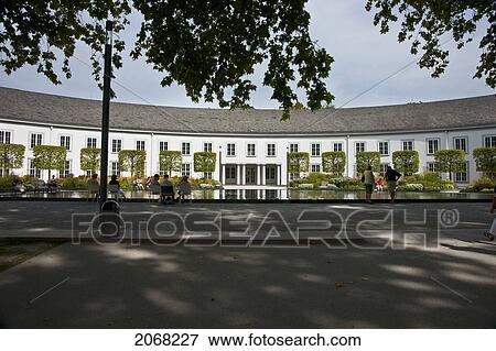 Stock Photo - Reflecting Pool At Electoral Palace; Koblenz Rhineland-Palatinate Germany. Fotosearch