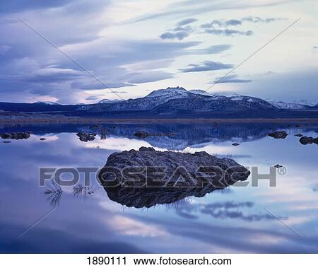 Stock Image - Reflection In Mono Lake.. Fotosearch