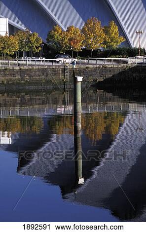 Reflection Of Clyde Auditorium In Water View Large Photo Image Stock Image - Reflection Of Clyde Auditorium In Water. Fotosearch
