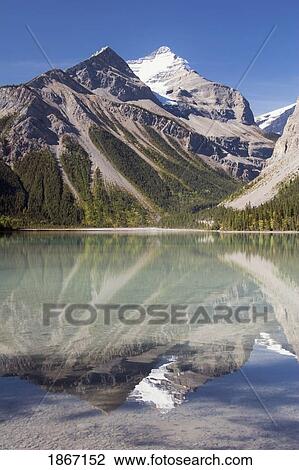 Stock Image - Reflection Of Mountain In A Lake. Fotosearch