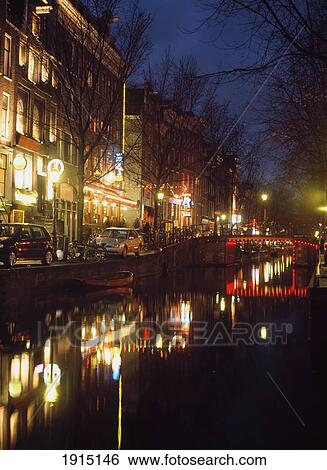 Stock Photograph - Reflections In Canal. Fotosearch