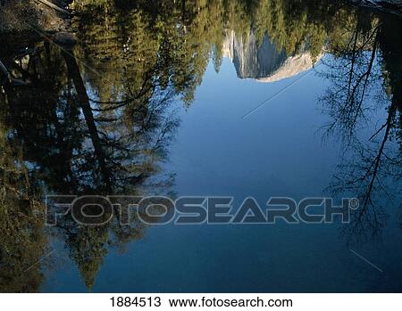 Reflections Of Half Dome In The Merced River View Large Photo Image Stock Image - Reflections Of Half Dome In The Merced River. Fotosearch