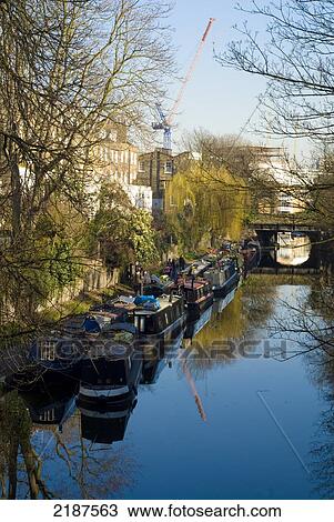 Regents Canal, London, Uk View Large Photo Image Stock Image - Regents Canal, London, Uk. Fotosearch