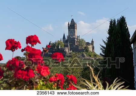 Reichsburg castle in Mosel valley; Cochem, Rhineland-Palatinate, Germany View Large Photo Image Stock Image - Reichsburg castle in Mosel valley; Cochem, Rhineland-Palatinate, Germany. Fotosearch