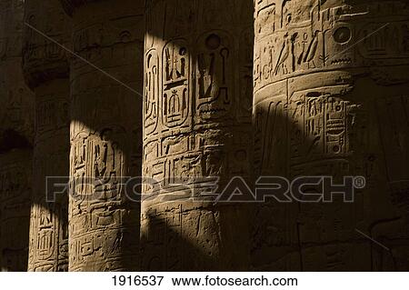 Stock Photo - Reliefs On Great Hypostyle Hall. Fotosearch