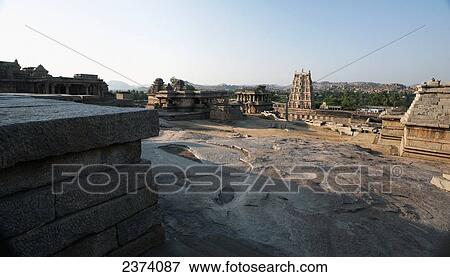 Religious buildings; Hampi, Karnataka, India View Large Photo Image Stock Photo - Religious buildings; Hampi, Karnataka, India. Fotosearch