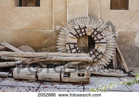 Remains Of A Mill In The Monastery Of Saint Macarius The Great, Wadi El Natrun, Egypt View Large Photo Image Stock Photograph - Remains Of A Mill In The Monastery Of Saint Macarius The Great, Wadi El Natrun, Egypt. Fotosearch