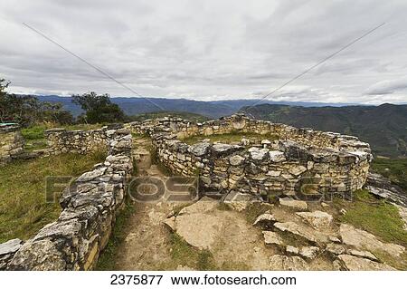 Remains of circular buildings at Kuelap Fortress, Kuelap, Amazonas, Peru View Large Photo Image Stock Photo - Remains of circular buildings at Kuelap Fortress, Kuelap, Amazonas, Peru. Fotosearch