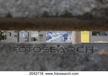 Remains Of The Berlin Wall On Bernauer Street, Berlin, Germany View Large Photo Image Stock Photo - Remains Of The Berlin Wall On Bernauer Street, Berlin, Germany. Fotosearch