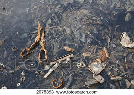 Stock Image - Remains Of The Goods Stolen By The Nazis From The Murdered People At Camp Kanada, Auschwitz-Birkenau Concentration Camp, Oswiecim, Malopolska, Poland. Fotosearch