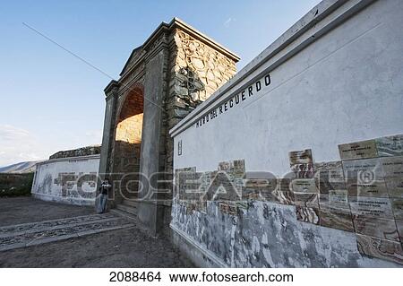 Remembrance Wall To The Victims Of The 1970 Earthquake And Avalanche At The Yungay Cemetery, Yungay, Ancash, Peru View Large Photo Image Picture - Remembrance Wall To The Victims Of The 1970 Earthquake And Avalanche At The Yungay Cemetery, Yungay, Ancash, Peru. Fotosearch