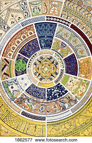 Stock Photo - Renaissance No 5 Plate Lxxviii From The Grammar Of Ornament By Owen Jones Published By Day & Son London 1865. Fotosearch