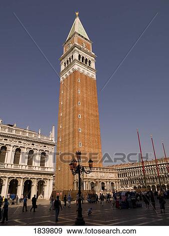 Stock Photo - Renaissance Tower; Campanile, Piazza San Marco, Venice, Italy. Fotosearch