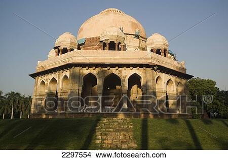 Renovation work on the tomb of Mohammed Shah, Lodi Gardens, Delhi. Lodi Gardens is a beautiful park in Delhi, popular with Indian couples and families. It covers 90 acres and includes various tombs of the Lodi dynasty, which ruled over northern India in View Large Photo Image Picture - Renovation work on the tomb of Mohammed Shah, Lodi Gardens, Delhi. Lodi Gardens is a beautiful park in Delhi, popular with Indian couples and families. It covers 90 acres and includes various tombs of the Lodi dynasty, which ruled over northern India in. Fotosearch