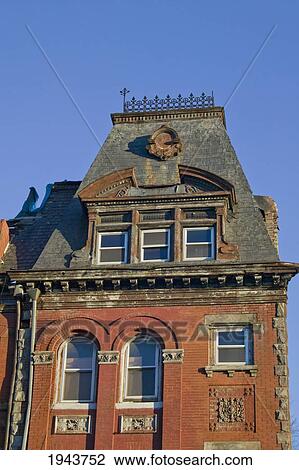 Stock Image - Renovations Of A Building In Harlem; New York City New York United States Of America. Fotosearch