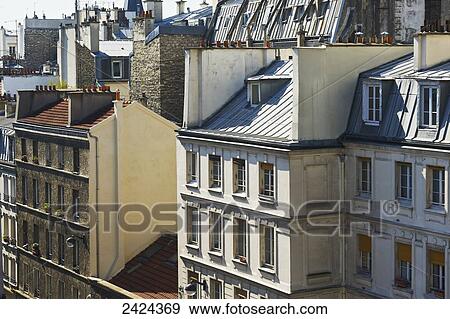 Residential buildings; Paris, France View Large Photo Image Stock Photo - Residential buildings; Paris, France. Fotosearch