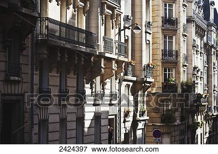 Residential buildings; Paris, France View Large Photo Image Stock Photo - Residential buildings; Paris, France. Fotosearch