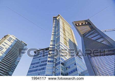 Stock Photo - Residential Skyscraper In Coal Harbor, Vancouver, British Columbia, Canada. Fotosearch