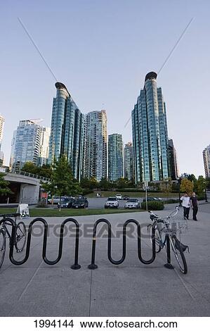 Picture - Residential Skyscrapers In Coal Harbor, Vancouver, British Columbia, Canada. Fotosearch